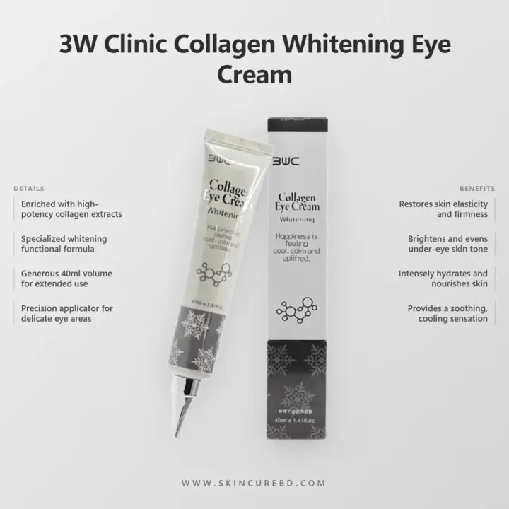 3W Clinic Collagen Whitening Eye Cream- 40ml