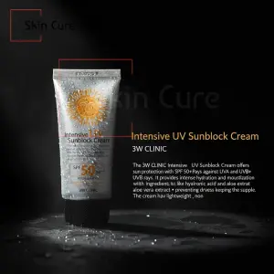 3W CLINIC Intensive UV Sunblock Cream! SPF 50+ PA+++ - 70ml