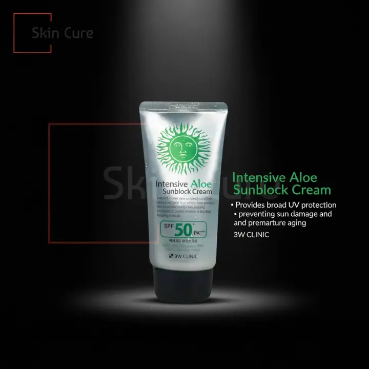 3W Clinic Intensive Aloe Sunblock Cream SPF 50+ PA+++ - 70ml