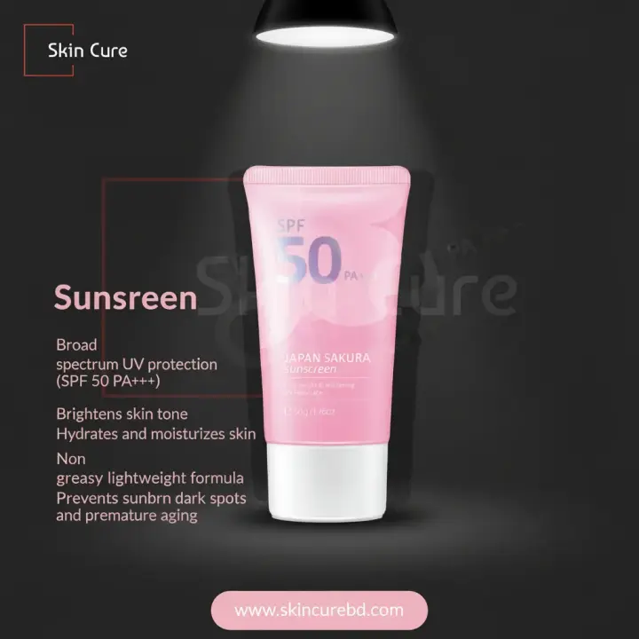 Japan Sakura Sunscreen SPF 50 PA+++ - 50g