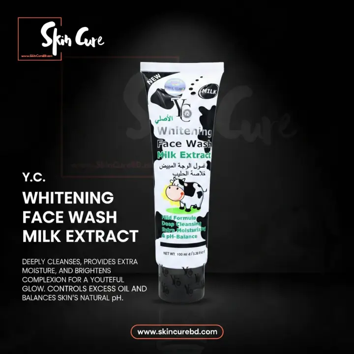 YC Whitening Face Wash! Infused with natural Milk Extract- 100ml